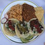 Taco Plate - Rice and Beans